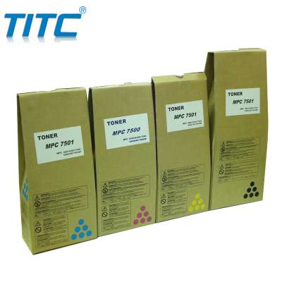 MPC 7500 toner cartridge  C,M,Y,K     1 set